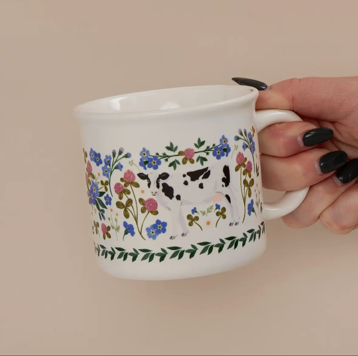 Cow Floral Mug