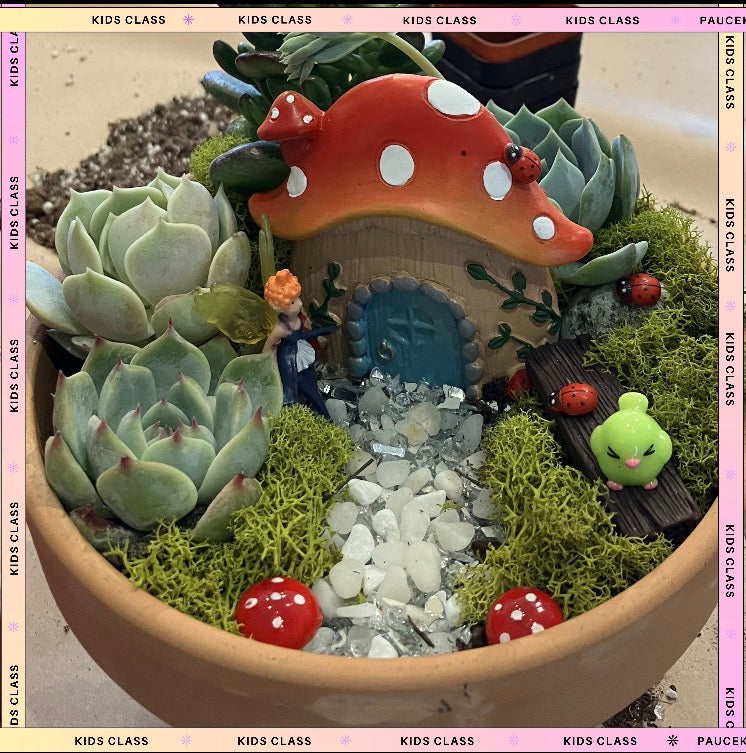 SUMMER KIDS CLASS- Fairy Garden Workshop: Tuesday, June 30th 9-10am with Prickly Pear Farm