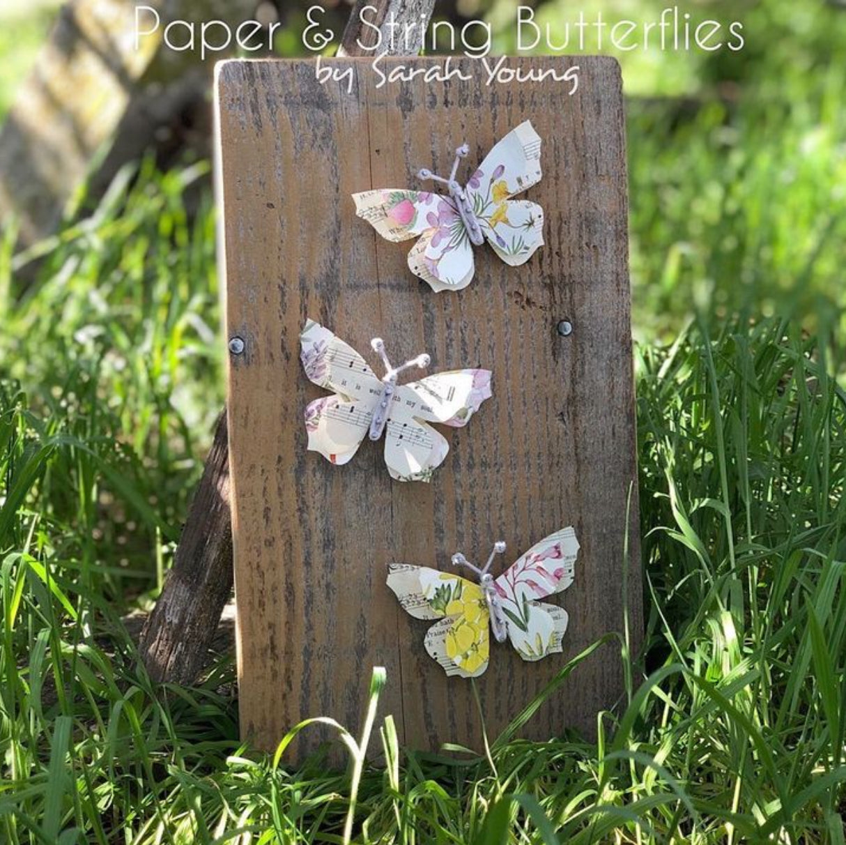 Paper & String Butterfly Workshop: Tuesday, January 21st, 6 - 8:00pm with Sarah Young