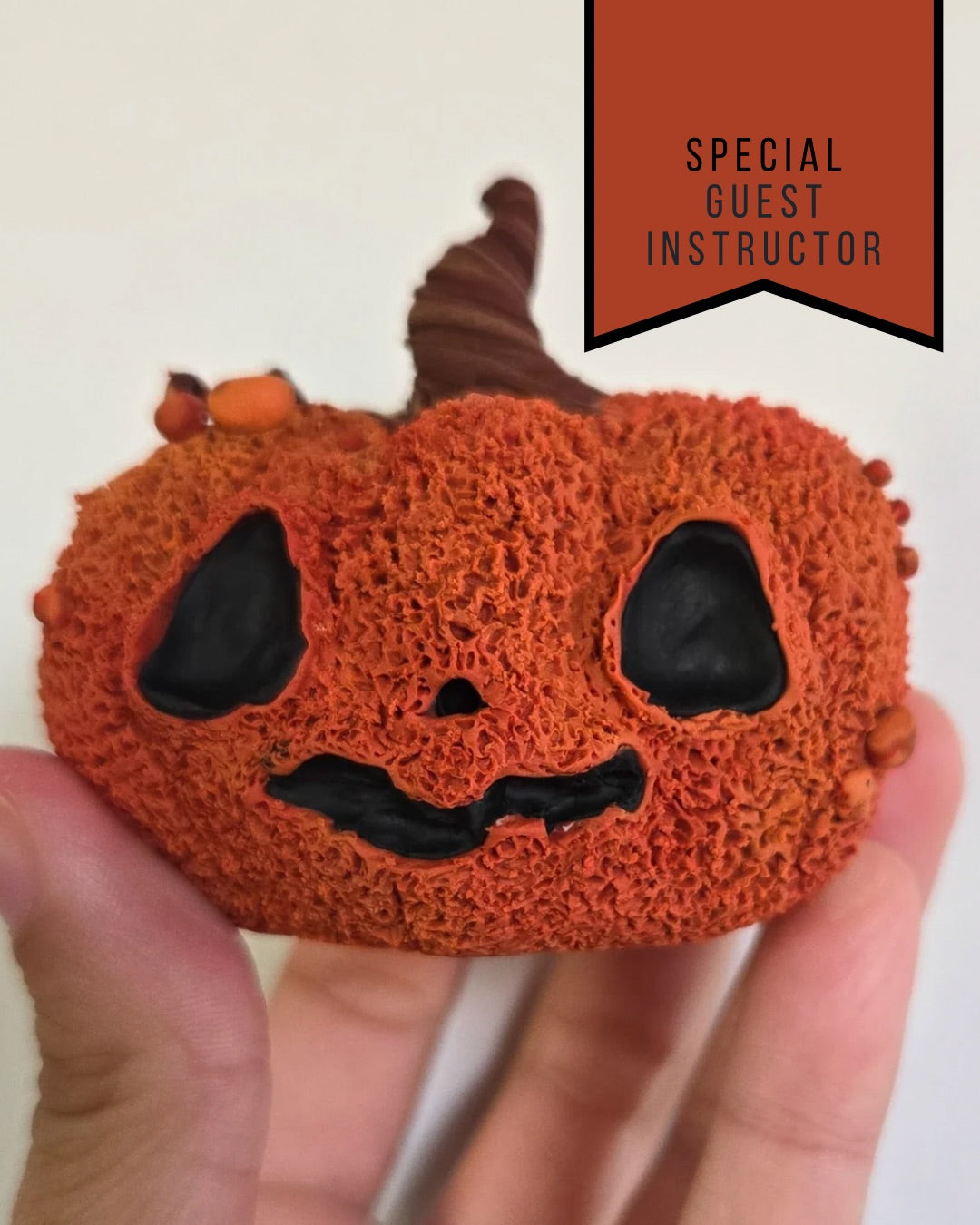 GUEST INSTRUCTOR - Polymer Clay Pumpkin Workshop - Sunday, October 5th (1:00 PM)
