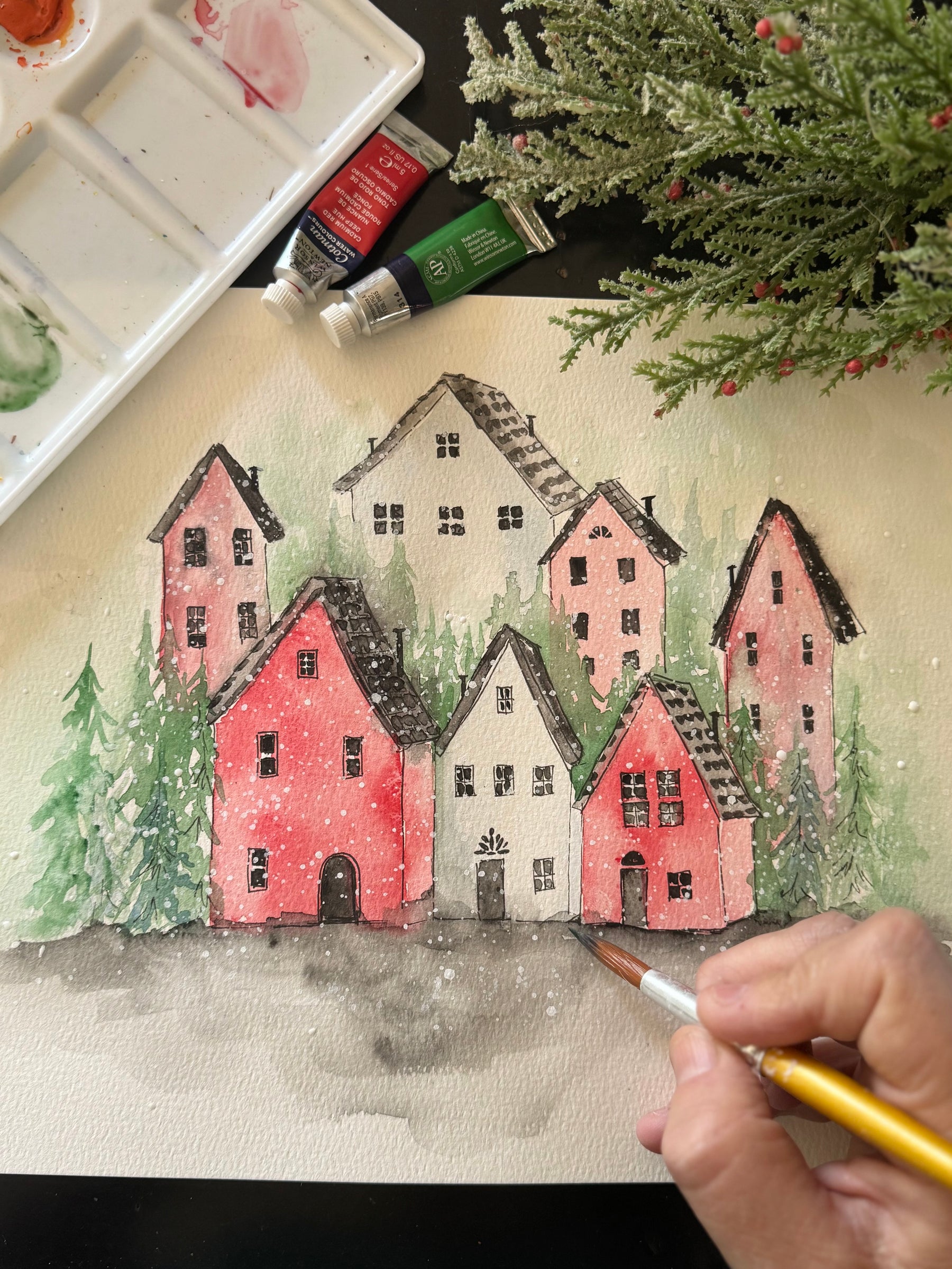 Watercolor Workshop: Tuesday, December 2nd, 6 - 8:00pm with Sarah Young