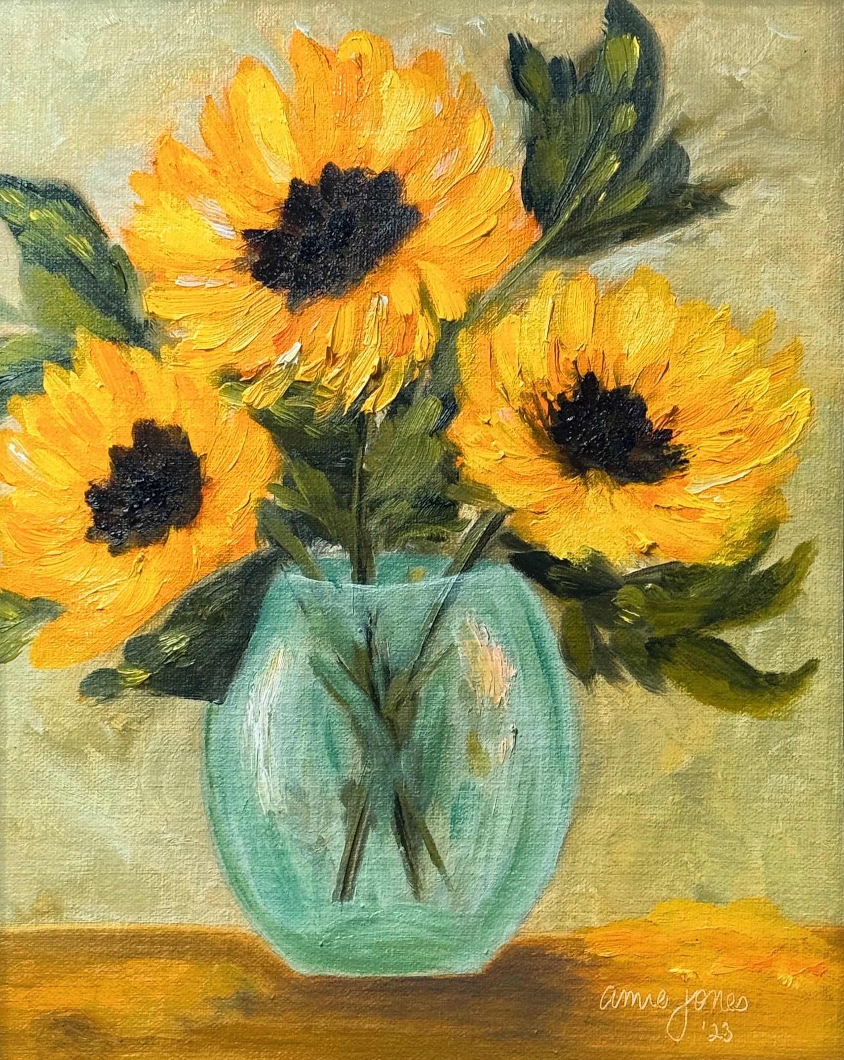 Intro to Oil Painting- Vase of Sunflowers June 15th 6-8pm